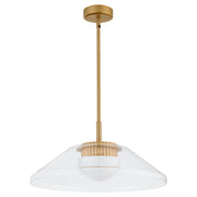 Eros LED Pendant in Brushed Brass