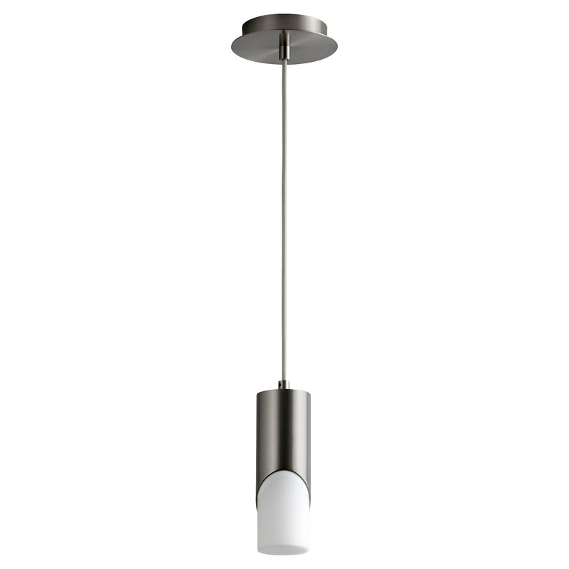 Ellipse 9" LED Mini Pendant in Satin Nickel