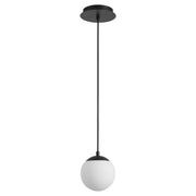 Luna 6" LED Mini Pendant in Black