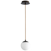 Luna 6" LED Mini Pendant in Oiled Bronze