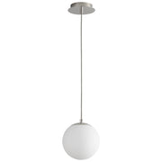 Luna 8" LED Mini Pendant in Polished Nickel