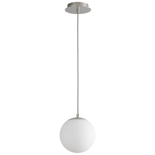 Luna 8" LED Mini Pendant in Polished Nickel