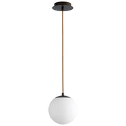 Luna 8" LED Mini Pendant in Oiled Bronze