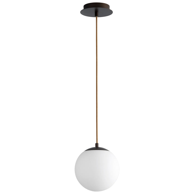 Luna 8" LED Mini Pendant in Oiled Bronze