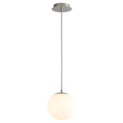 Luna 8" LED Mini Pendant in Polished Nickel