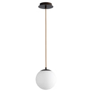 Luna 8" LED Mini Pendant in Oiled Bronze