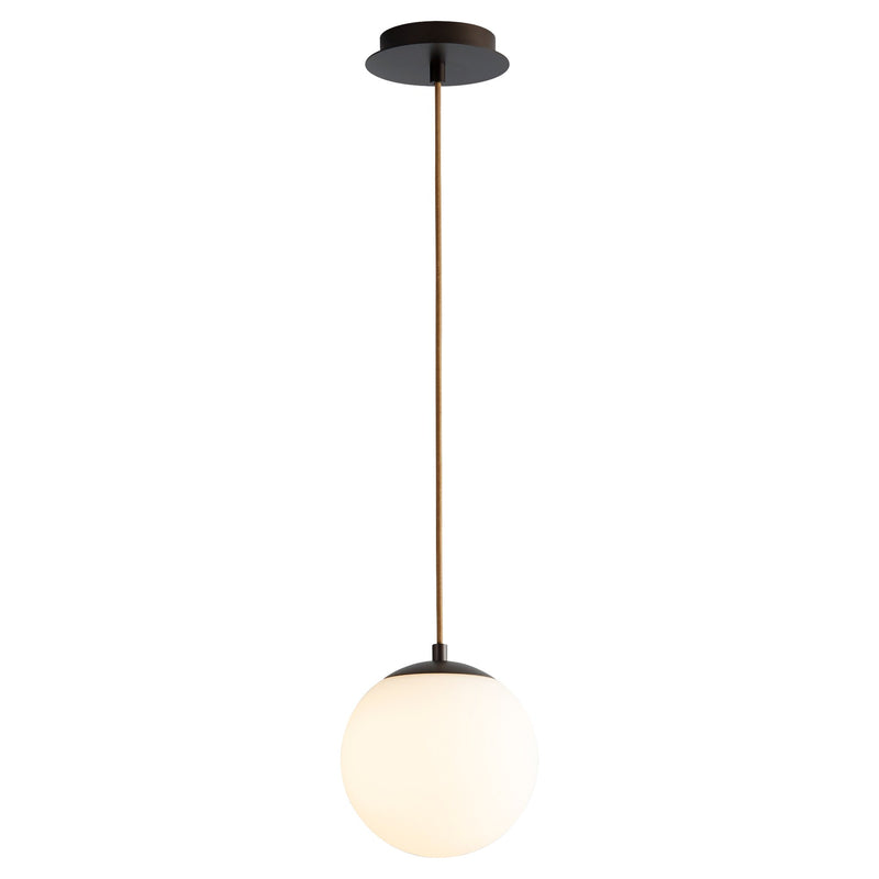 Luna 8" LED Mini Pendant in Oiled Bronze