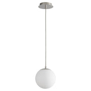 Luna 8" LED Mini Pendant in Polished Nickel