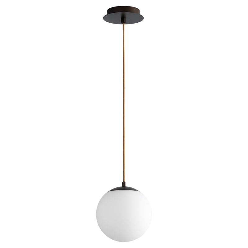 Luna 8" LED Mini Pendant in Oiled Bronze
