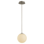 Luna 8" LED Pendant in Satin Nickel