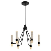 Ethos 6 Light LED Chandelier in Black