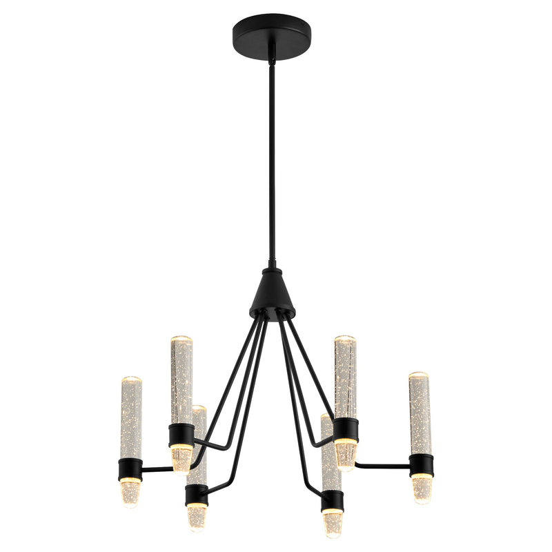Ethos 6 Light LED Chandelier in Black