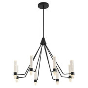 Ethos 8 Light LED Chandelier in Black