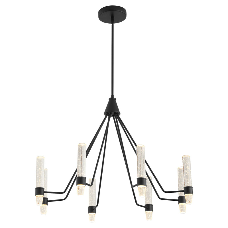 Ethos 8 Light LED Chandelier in Black