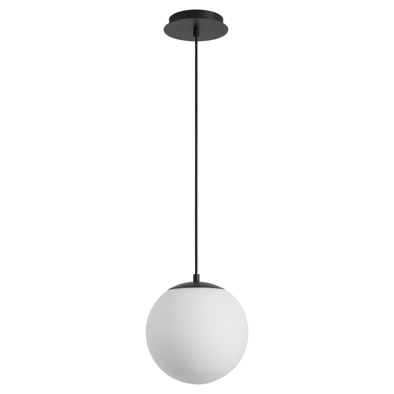 Luna 10" LED Pendant in Black