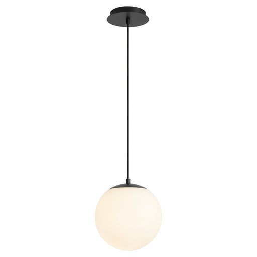 Luna 10" LED Pendant in Black