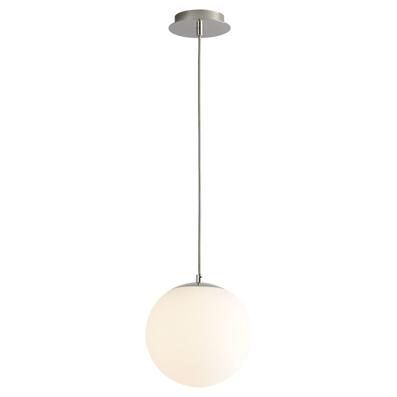Luna 10" LED Pendant in Polished Nickel