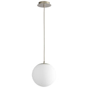 Luna 10" LED Pendant in Polished Nickel