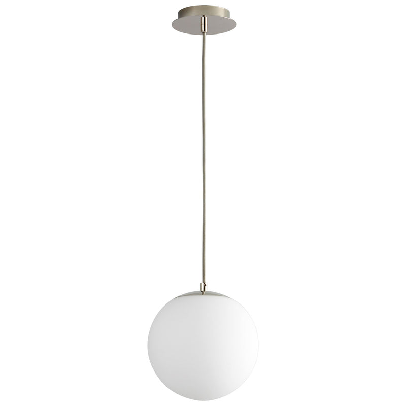 Luna 10" LED Pendant in Polished Nickel
