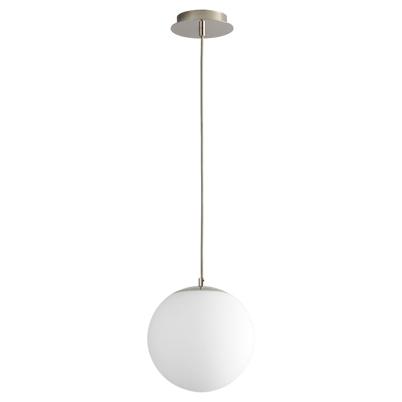 Luna 10" LED Pendant in Polished Nickel