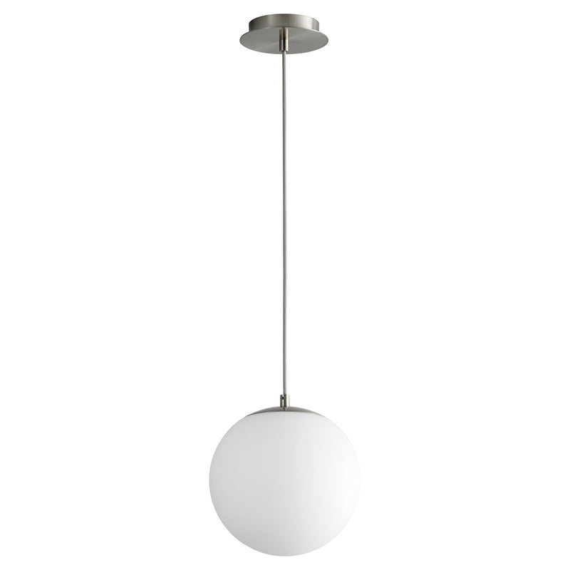 Luna 10" LED Pendant in Satin Nickel
