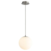 Luna 10" LED Pendant in Satin Nickel
