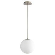 Luna 10" LED Pendant in Polished Nickel