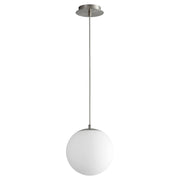 Luna 10" LED Pendant in Satin Nickel