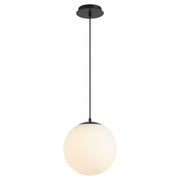 Luna 12" LED Pendant in Black