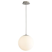 Luna 12" LED Pendant in Polished Nickel
