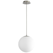 Luna 12" LED Pendant in Polished Nickel