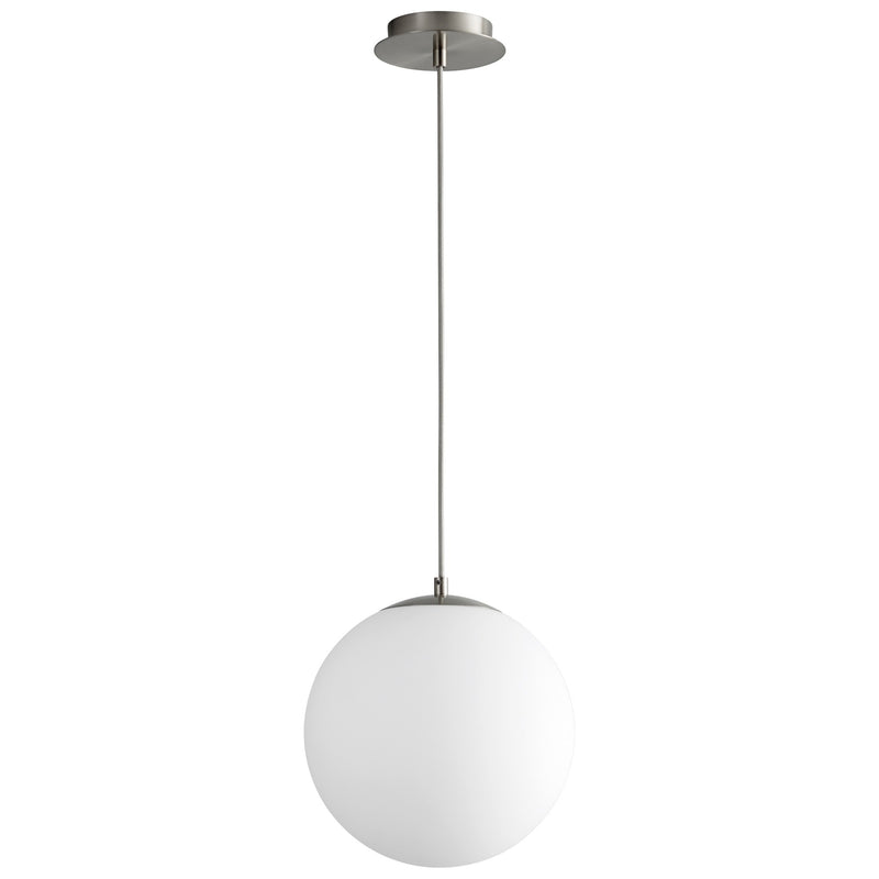 Luna 12" LED Pendant in Satin Nickel