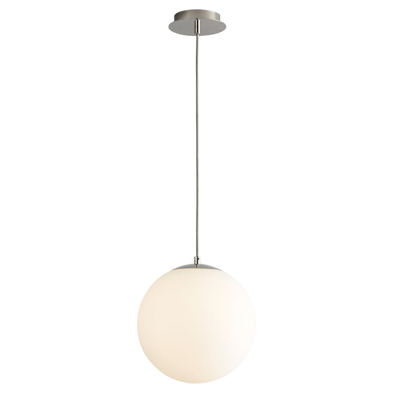 Luna 12" LED Pendant in Polished Nickel