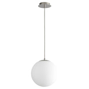 Luna 12" LED Pendant in Polished Nickel
