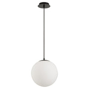 Luna 12" LED Pendant, 120-277V in Black