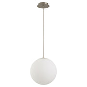 Luna 12" LED Pendant, 120-277V in Satin Nickel