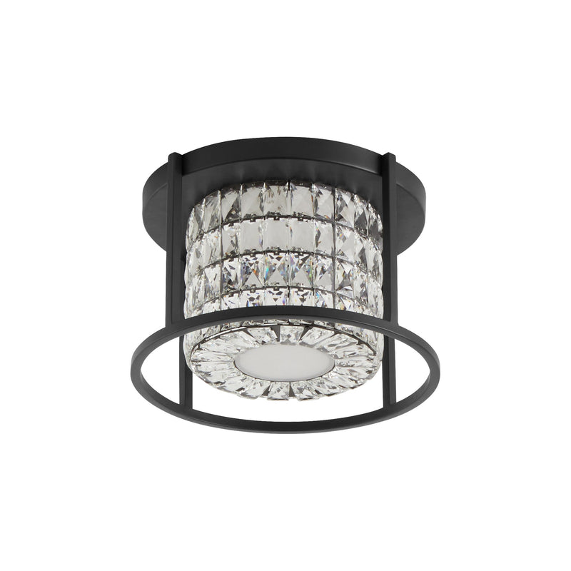 Élan 16" LED Semi-Flush Mount in Black
