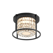 Élan 16" LED Semi-Flush Mount in Black