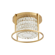 Élan 16" LED Semi-Flush Mount in Aged Brass