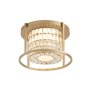 Élan 16" LED Semi-Flush Mount in Aged Brass