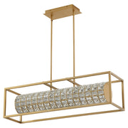 Élan 36" LED Linear Pendant in Aged Brass