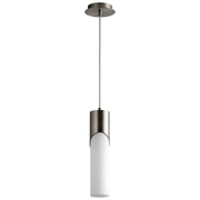 Ellipse 17" LED Mini Pendant in Satin Nickel