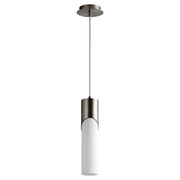 Ellipse 17" LED Mini Pendant in Satin Nickel