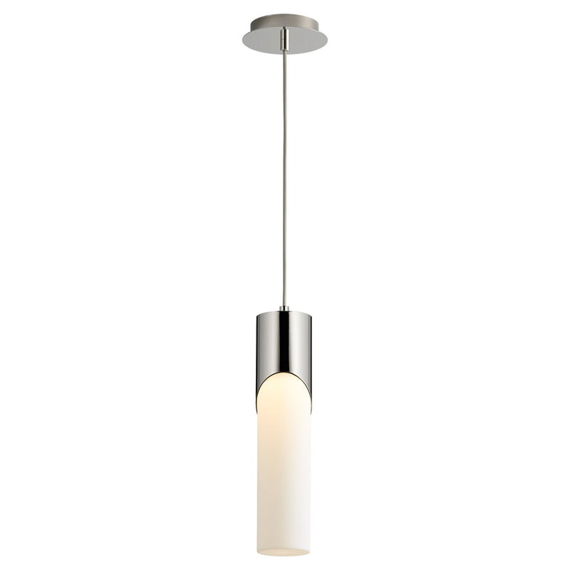 Ellipse 17" LED Mini Pendant in Polished Nickel