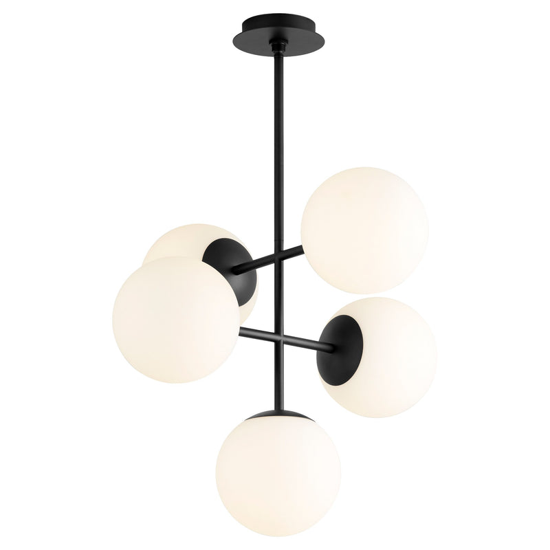 Nebula 8" 5 Light LED Pendant in Black