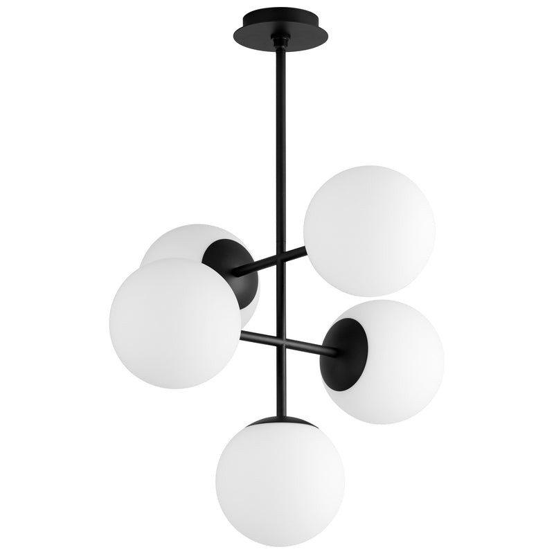 Nebula 8" 5 Light LED Pendant in Black
