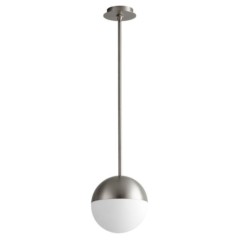 Mondo 10" LED Pendant in Satin Nickel