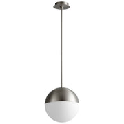 Mondo 12" LED Pendant in Satin Nickel