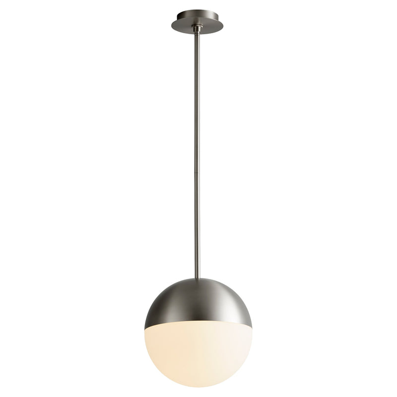 Mondo 12" LED Pendant in Satin Nickel
