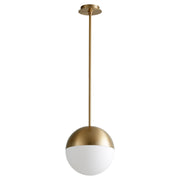Mondo 12" LED Pendant in Aged Brass